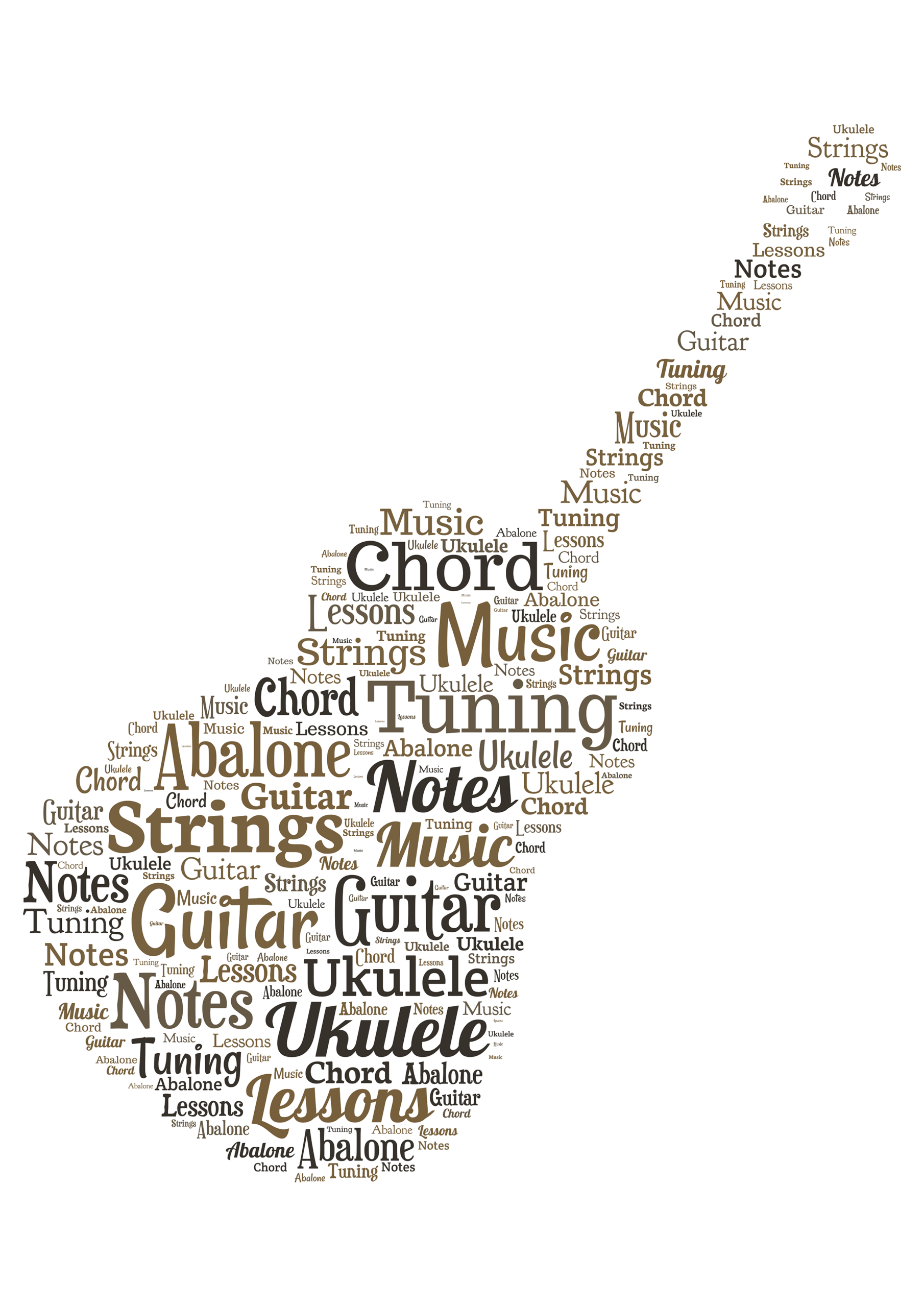 bespoke personalised guitar shape
