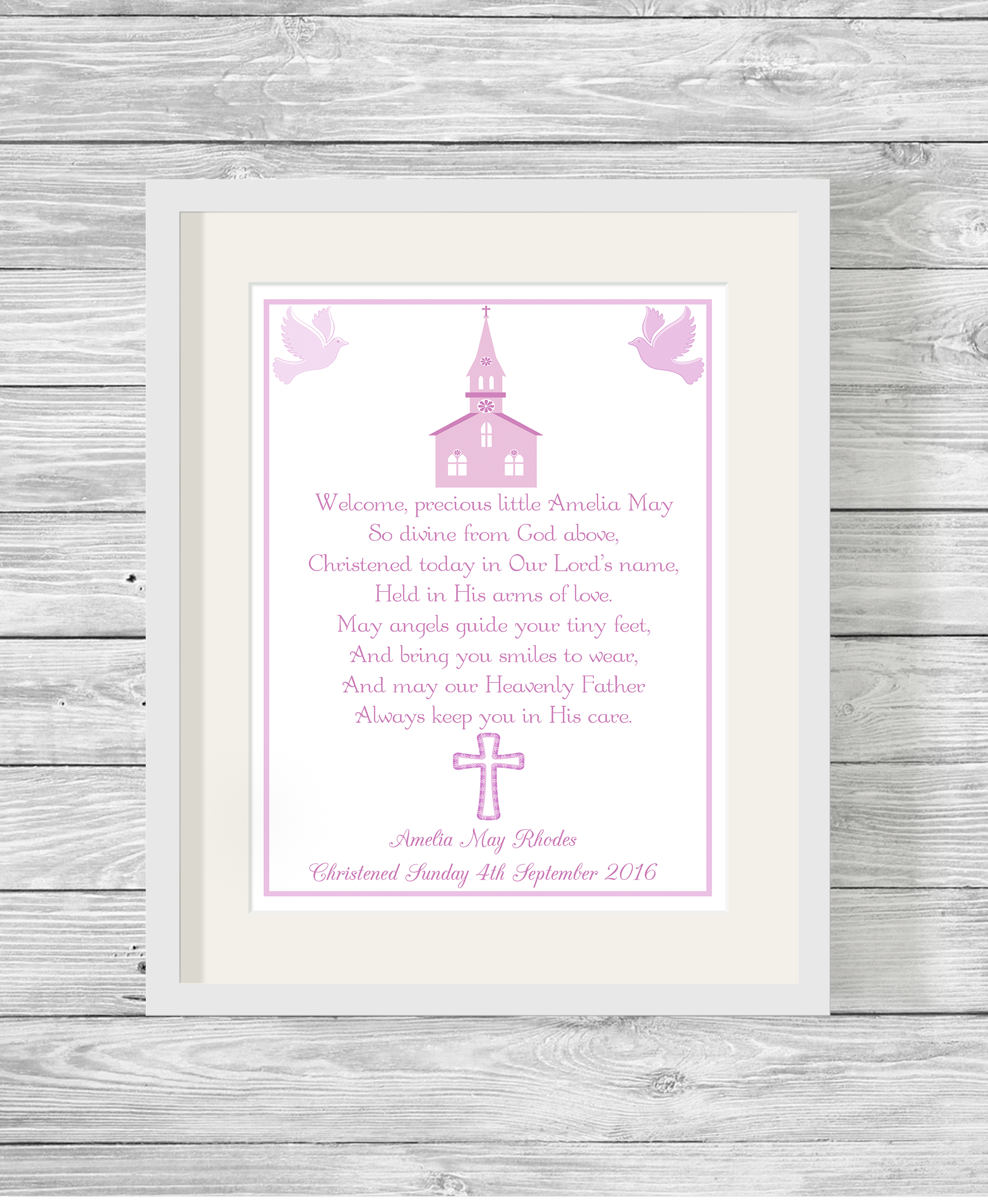 bespoke personalised christening poem