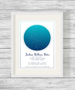 Personalised Night Sky Star Map Day You Were Born Print - Show It With ...