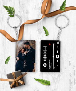 Personalised Spotify Music Photo Keyring