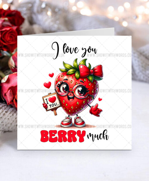 Cute Food Personalised Valentine's Day Cards