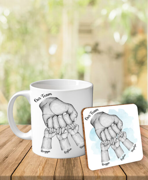 Personalised World's Best Dad Ceramic Mug & Coaster